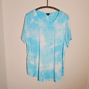 Torrid Sky Blue‎ Tie-Dye Short Sleeve Tee. Size 2X. Nice.